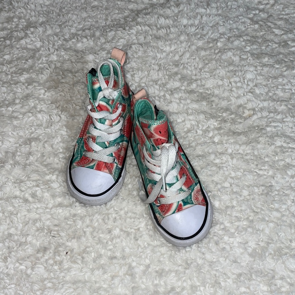 Converse All Star Watermelon Sneakers with Velcro